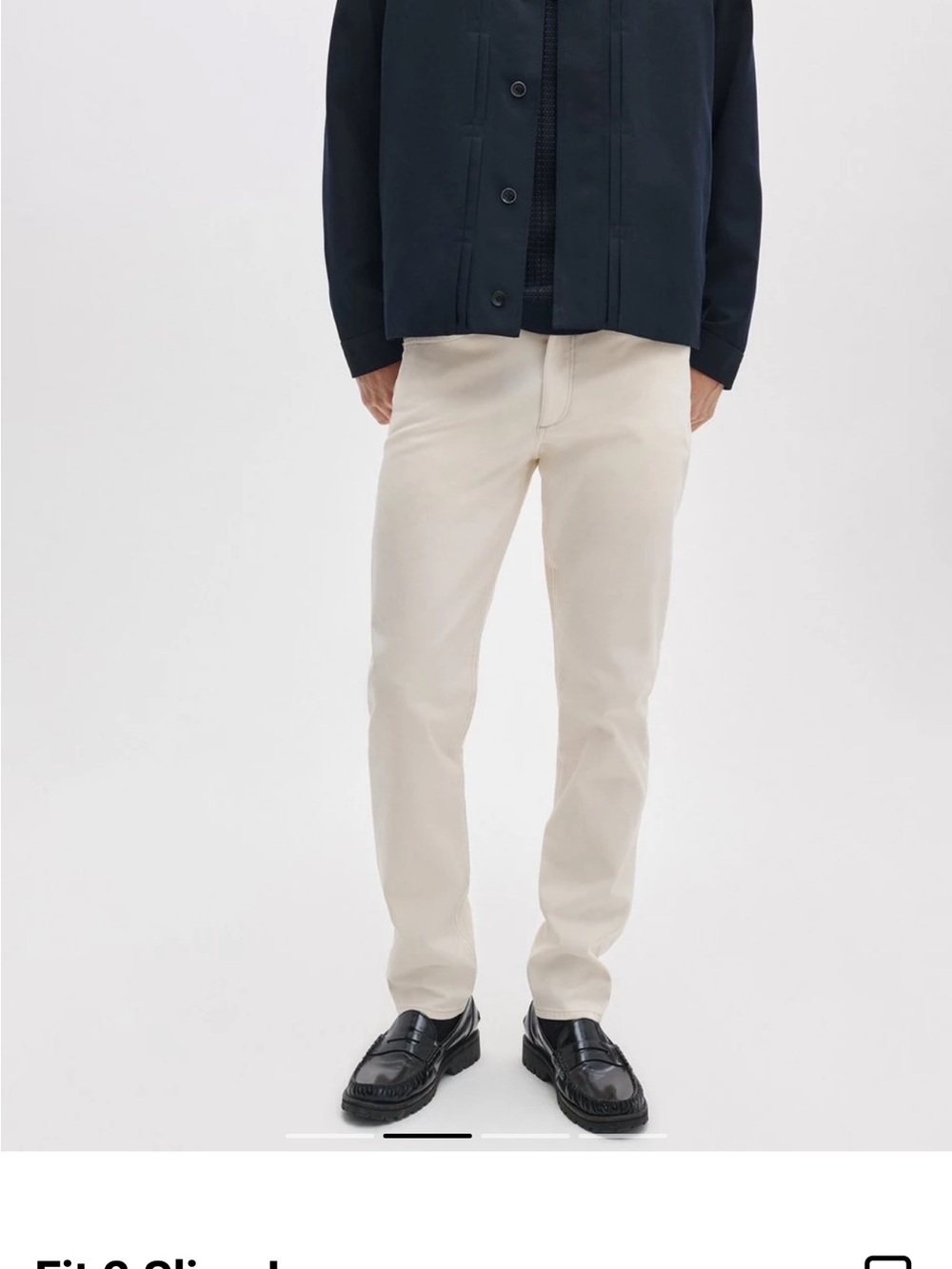 Rag and Bone Men’s Jeans in Ecru Fit 2